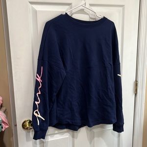 Victoria secret navy sweatshirt
